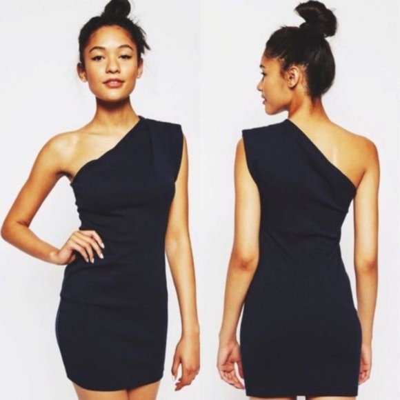 american apparel one shoulder dress American Apparel | Dresses | American Apparel Xss Black One Shoulder Dress